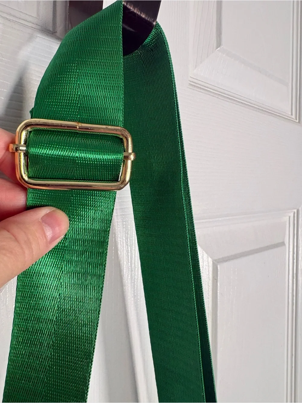 Green Crossbody Shoulder Bag with Gold Accent NEW WITHOUT TAGS